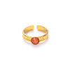 Wholesale Women's Titanium Steel Geometric Ring With Electroplating Design