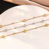 Wholesale Women's Titanium Steel Geometric Roman Numerals Electroplated Bracelet Light Luxury Simple Design