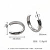 Wholesale Women's Titanium Steel Geometric Round Simple Earrings With Electroplating