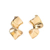 Wholesale Women's Titanium Steel Geometric Spiral Electroplated Elegant Allmatch Earrings