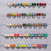 Wholesale Women's Titanium Steel Geometric Style Ear Nails Set With Diamonds