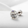 Wholesale Women's Titanium Steel Geometric Style Ear Nails Set With Diamonds