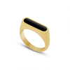 Wholesale Women's Titanium Steel Geometric Style Electroplated Drop Glue Ring Jewelry