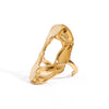 Wholesale Women's Titanium Steel Geometric Style Electroplated Ring Jewelry