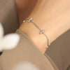 Wholesale Women's 316L Stainless Steel Geometric Style Electroplated Slim Bracelet