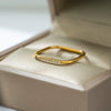 Wholesale Women's Titanium Steel Geometric Thin Ring Highend Electroplated Jewelry