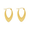 Wholesale Women's 316L Stainless Steel Geometric U Shaped 18K Gold Plated Earrings