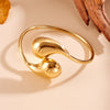 Wholesale Women's Titanium Steel Geometric Water Drop Collar Earrings