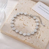 Wholesale Women's Titanium Steel Geometric Zircon Necklace With Electroplating