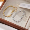 Wholesale Women's Titanium Steel Geometric Zircon Necklace With Electroplating