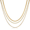 Wholesale Women's Titanium Steel Goldplated Geometric Figaro Clavicle Chain