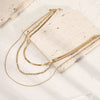 Wholesale Women's Titanium Steel Goldplated Geometric Figaro Clavicle Chain