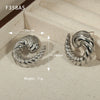 Wholesale Women's 316L Stainless Steel Goldplated Geometric Irregular Horn Earrings Exaggerated And Allmatch Jewelry With Personality Style