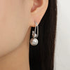 Wholesale Women's 316L Stainless Steel Goldplated Geometric Round Bead Pendant Irregular Simple Earrings Jewelry