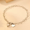 Wholesale Women's Titanium Steel Heart Bracelet With Electroplating Design