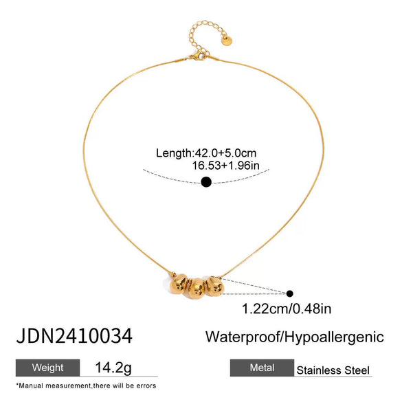 Wholesale Women's Titanium Steel Heart Geometric Jewelry With Electroplating Light Luxury Highend Clavicle Chain That Does Not Fade