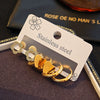 Wholesale Women's Titanium Steel Heart Shape Electroplating Fashionable Earrings