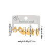 Wholesale Women's Titanium Steel Heart Shape Electroplating Fashionable Earrings