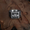 Wholesale Women's Titanium Steel Heart Shape Ring With Celtic Logo And Electroplating Design