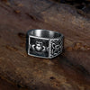 Wholesale Women's Titanium Steel Heart Shape Ring With Celtic Logo And Electroplating Design