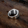 Wholesale Women's Titanium Steel Heart Shape Ring With Celtic Logo And Electroplating Design