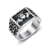 Wholesale Women's Titanium Steel Heart Shape Ring With Celtic Logo And Electroplating Design