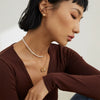 Wholesale Women's Titanium Steel Heartshaped Hollow Pendant Necklace With Electroplating