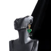 Wholesale Women's Titanium Steel Heartshaped Light Luxury Threedimensional Earrings With Electroplating Treatment