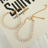 Wholesale Women's 316L Stainless Steel Inlaid Zircon Dropshaped Light Luxury Style Bracelet