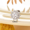 Wholesale Women's Titanium Steel Inlaid Zircon Geometric Heart Ear Nail