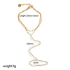 Wholesale Women's Titanium Steel Ins Style Geometric Pattern Rice Bead Chain 18K Gold Plated Bracelet