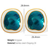 Wholesale Women's 316L Stainless Steel Irregular Geometric Electroplated Earrings Light Luxury Allmatch Jewelry Niche Design