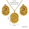 Wholesale Women's Titanium Steel Jewelry Set With Geometric Square Round Love Irregular Pattern Electroplated Earrings And Necklace