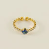 Wholesale Women's Titanium Steel Jewelry Set With Multicolored Zircon And Geometric Pattern Bracelet Earrings