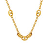 Wholesale Women's Titanium Steel Jewelry With Geometric Pattern And Splicing Chain Electroplated