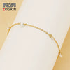 Wholesale Women's 316L Stainless Steel 18K Gold Geometric Zircon Bracelet Light Luxury Small Fresh Style