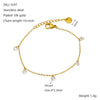 Wholesale Women's 316L Stainless Steel 18K Gold Geometric Zircon Bracelet Light Luxury Small Fresh Style