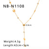 Wholesale Women's Titanium Steel 18K Gold Plated Butterfly Clavicle Chain With No Fade Diamond Pendant O Chain 18K Vacuum Plating In Furnace
