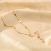 Wholesale Women's Titanium Steel 18K Gold Plated Butterfly Clavicle Chain With No Fade Diamond Pendant O Chain 18K Vacuum Plating In Furnace