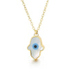 Wholesale Women's Titanium Steel 18K Real Gold Plated Jewelry Devil's Eye Animals Zodiac Pendant Necklace