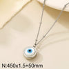 Wholesale Women's Titanium Steel 18K Real Gold Plated Jewelry Devil's Eye Animals Zodiac Pendant Necklace