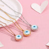 Wholesale Women's Titanium Steel 18K Real Gold Plated Jewelry Devil's Eye Animals Zodiac Pendant Necklace