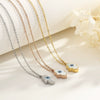 Wholesale Women's Titanium Steel 18K Real Gold Plated Jewelry Devil's Eye Animals Zodiac Pendant Necklace
