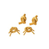 Wholesale Women's Titanium Steel Knotted Earrings With Geometric Pattern And Electroplating Design