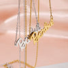 Wholesale Women's Titanium Steel Letter Hip Hop Necklace With Electroplating