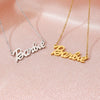 Wholesale Women's Titanium Steel Letter Hip Hop Necklace With Electroplating