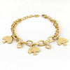 Wholesale Women's 316L Stainless Steel Love Heart Bracelet With Vacuum Plating
