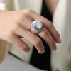 Wholesale Women's Titanium Steel Mobius Ring With Geometric Design And Electroplating Treatment Cold Style And Non Fading