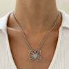 Wholesale Women's Titanium Steel Necklace With Cross Love Butterfly Heart Animal Zodiac Patterns Electroplated