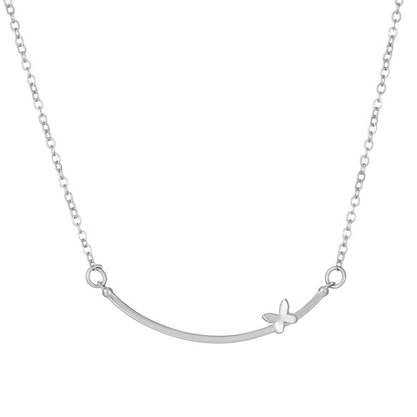Wholesale Women's Titanium Steel Necklace With Cross Love Butterfly Heart Animal Zodiac Patterns Electroplated